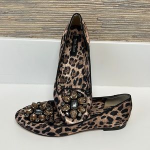 White House Black Market leopard ballet flats